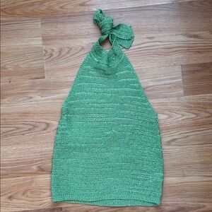 Fashion Nova Green Halter Top
